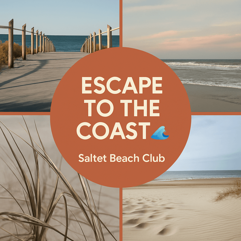 Saltet Beach Club — AI-generated social post